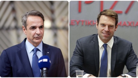 Πρώτη Συνάντηση Κυριάκου Μητσοτάκη - Στέφανου Κασσελάκη