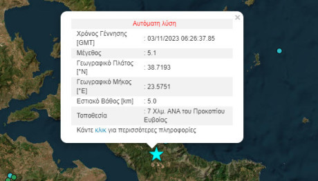 Σεισμός Τώρα Στην Εύβοια - Αισθητός Και Στην Αττική
