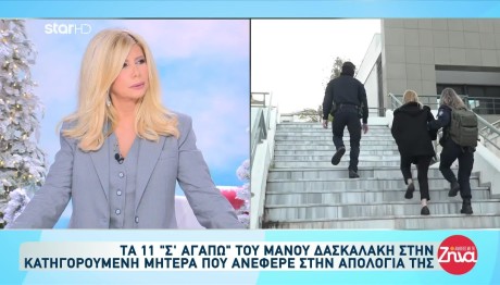 Δίκη Πάτρα: Τα 11 Σ' Αγαπώ Του Δασκαλάκη Στην Κατηγορουμένη