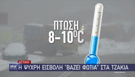 πτώση θερμοκρασίας