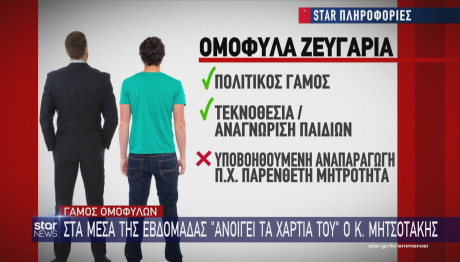 Γάμος ομοφύλων: Στα μέσα της εβδομάδας ανοίγει τα χαρτιά του ο Μητσοτάκης