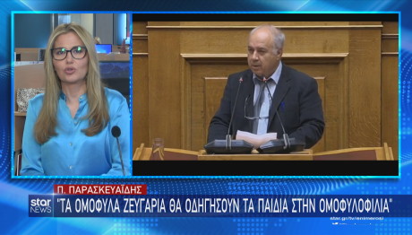 Ο βουλευτής του ΠΑΣΟΚ Π. Παρασκευαΐδης για γάμο ομόφυλων ζευγαριών