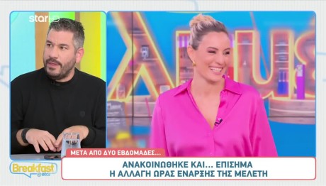 Ελεονώρα Μελέτη: Αλλάζει Και Πάλι Ώρα Η Εκπομπή