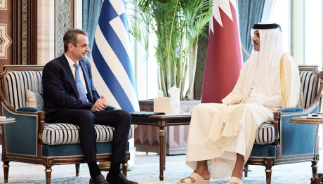 Συνάντηση Μητσοτάκη Με Τον Εμίρη Του Κατάρ