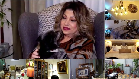 Τζούλι Μασίνο: Μας ξεναγεί στην ψηλοτάβανη μεζονέτα της στον Άγιο Δημήτριο