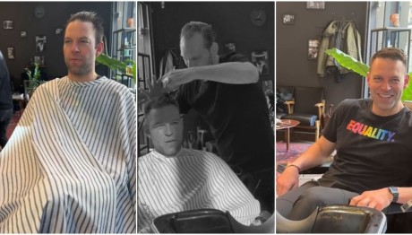 Ο Κασσελάκης κουρεύει τα μαλλιά του «ΣΥΡΙΖΑ», λίγο πριν μπει στον στρατό