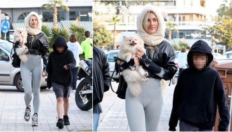 Βικτώρια Καρύδα: Βόλτα με τον 10χρονο γιο της στη Γλυφάδα