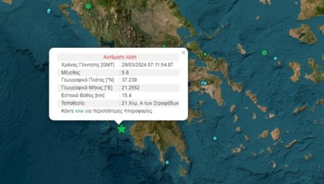 Σεισμός Τώρα Αισθητός Στην Αττική