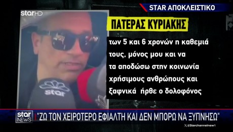Πατέρας Κυριακής: Ζω Τον Χειρότερο Εφιάλτη
