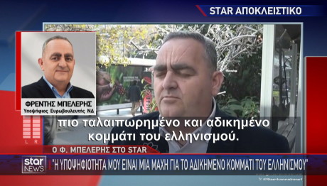 Φρέντη Μπελέρης δήλωση στο Star
