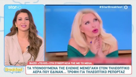 Ελένη Μενεγάκη: Τα Υπονοούμενα Πριν Το Τέλος Απ' Το Mega