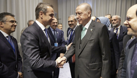 συνάντηση του Κυριάκου Μητσοτάκη με τον Ταγίπ Ερντογάν
