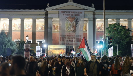 Παλαιστίνη: Ολονυκτία Διαμαρτυρία Φοιτητών Στα Προπύλαια