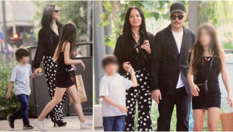 Ζενεβιέβ Μαζαρί: Η οικογενειακή βόλτα με τον σύζυγο και τα παιδιά τους