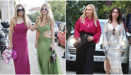 Οι λαμπερές εμφανίσεις στον γάμο Καραφώτη - Μάνου