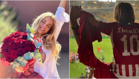 Δούκισσα Νομικού: Πανηγύρισε στο γήπεδο ο 6χρονος γιος της, Σάββας