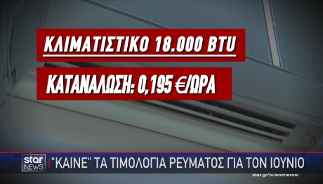 Ρεύμα κατανάλωση κλίματιστικού