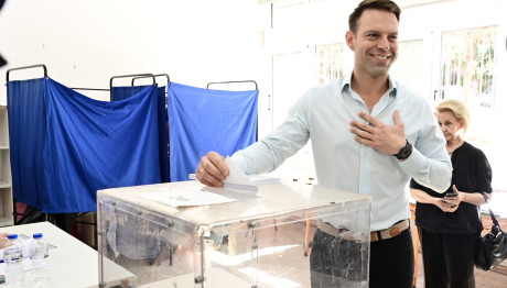 Ευρωεκλογές 2024: Στην Εκάλη Ψήφισε Ο Στέφανος Κασσελάκης