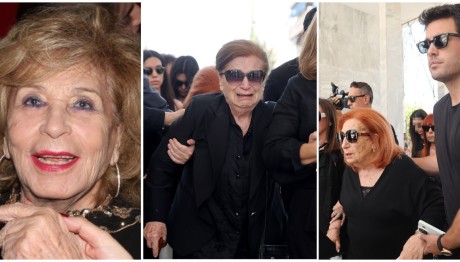 Θλίψη στην κηδεία της Δέσποινας Στυλιανοπούλου -Υποβασταζόμενη η αδελφή της