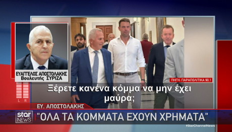Αποστολάκης μαύρο χρήμα