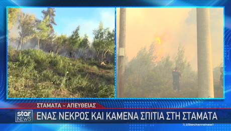 Φωτιά στη Σταμάτα