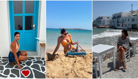 Σταματίνα Τσιμτσιλή: Τα φωτογραφικά στιγμιότυπα από τις διακοπές στην Πάρο