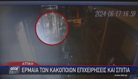 κακοποιοί σε κάμερα ασφαλείας