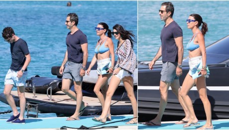 Βερνίκου – Καμπουρίδης: Στη Μύκονο με τα δύο μεγαλύτερα παιδιά τους