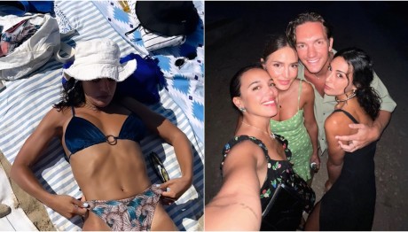 Σαμαρά: Mε navy blue μαγιό στα Κουφονήσια - Η συλλογή με τα μπικίνι της