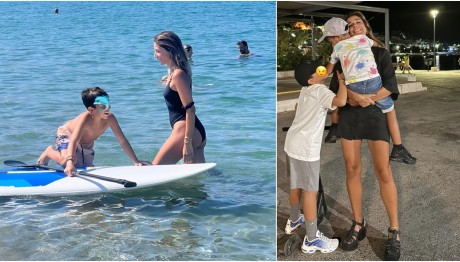 Κατερίνα Παπουτσάκη: Οι διακοπές στην Κρήτη με τους δύο γιους της