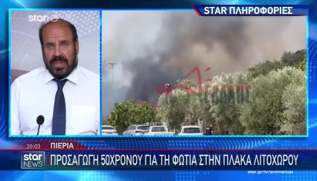 Λιτόχωρο: Προσαγωγή 50χρονου Για Τη Φωτιά Στην Πλάκα