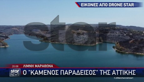 Φωτιές Αττική: Αποκαρδιωτική Η Εικόνα Στη Λίμνη Μαραθώνα