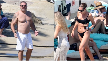 Στη Μύκονο Αντώνης Ρέμος και Υβόννη Μπόσνιακ- Οι φωτογραφίες από τη θάλασσα