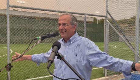 Αντώνης Σαμαράς Καλαμάτα βροχή