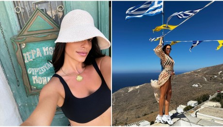 Αντωνά: Φωτογραφίες από την Τήνο- «Να αγαπάς όποιον σε κάνει ευτυχισμένο»