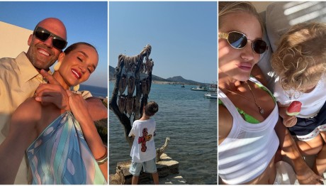Jason Statham- Rosie Huntington: Με τα παιδιά τους στην Αντίπαρο