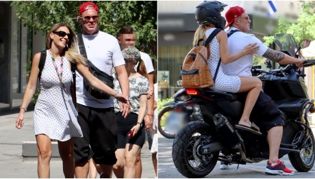 Χολίδης - Γκιουζέλη: Η βόλτα τους στο κέντρο της Αθήνας