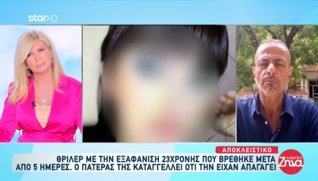 Θεσσαλονίκη: Απαγωγή Καταγγέλλει Ο Πατέρας Της 23χρονης