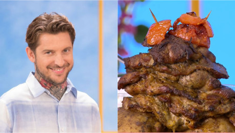 Σουβλάκια Με Γύρο Χοιρινό