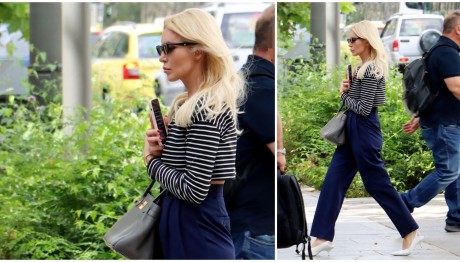 Κατερίνα Καινούργιου: Το φθινοπωρινό της outfit με μαρινιέρα