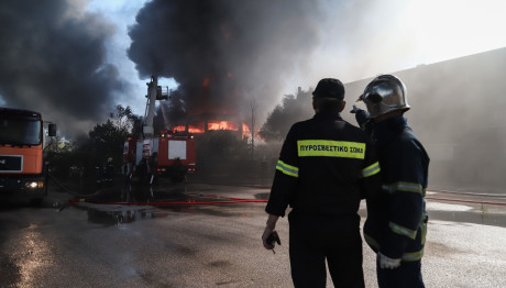 Φωτιά Σε Εργοστάσιο Στα Οινόφυτα