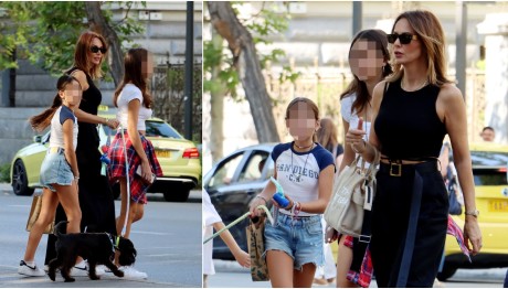 Μπέττυ Μαγγίρα: Bόλτα στο κέντρο με τις κόρες της & τσάντα Marc Jacobs