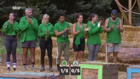 Φάρμα: Η Πράσινη Ομάδα νικήτρια στη δοκιμασία «Χρυσό Τσεκούρι»