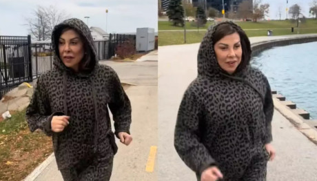 Άντζελα Δημητρίου: Κάνει Tζόκινγκ Στους Δρόμους Του Σικάγο