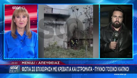 Φωτιά Σε Κατάστημα Στις Αχαρνές - Διακοπή Της Κυκλοφορίας