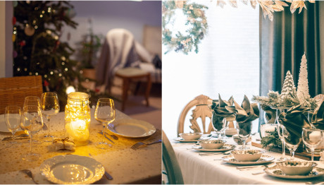 Μίνιμαλ Χριστουγεννιάτικη Διακόσμηση Γιορτινού Τραπεζιού