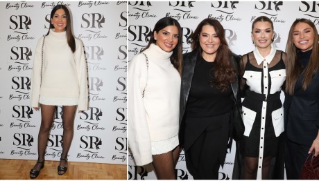 Τσιμτσιλή: Stylish εμφάνιση με πουλόβερ, φούστα με παγιέτες & πέδιλα Chanel