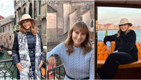 Μάρα Ζαχαρέα: Στιγμιότυπα από το ταξίδι της στη ρομαντική Βενετία