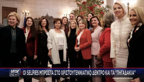 Κυριάκος Μητσοτάκης χριστουγεννιάτικο δέντρο