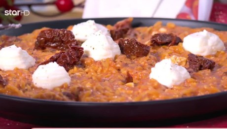 Συνταγή Για Κριθαρότο Με Λιαστή Ντομάτα